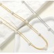 COLLANA A DOPPIO FILO CATENA A PALLINE CON PERLE - JN24512B523