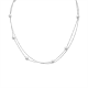 COLLANA A DOPPIO FILO CATENA A PALLINE CON PERLE - JN24512B523