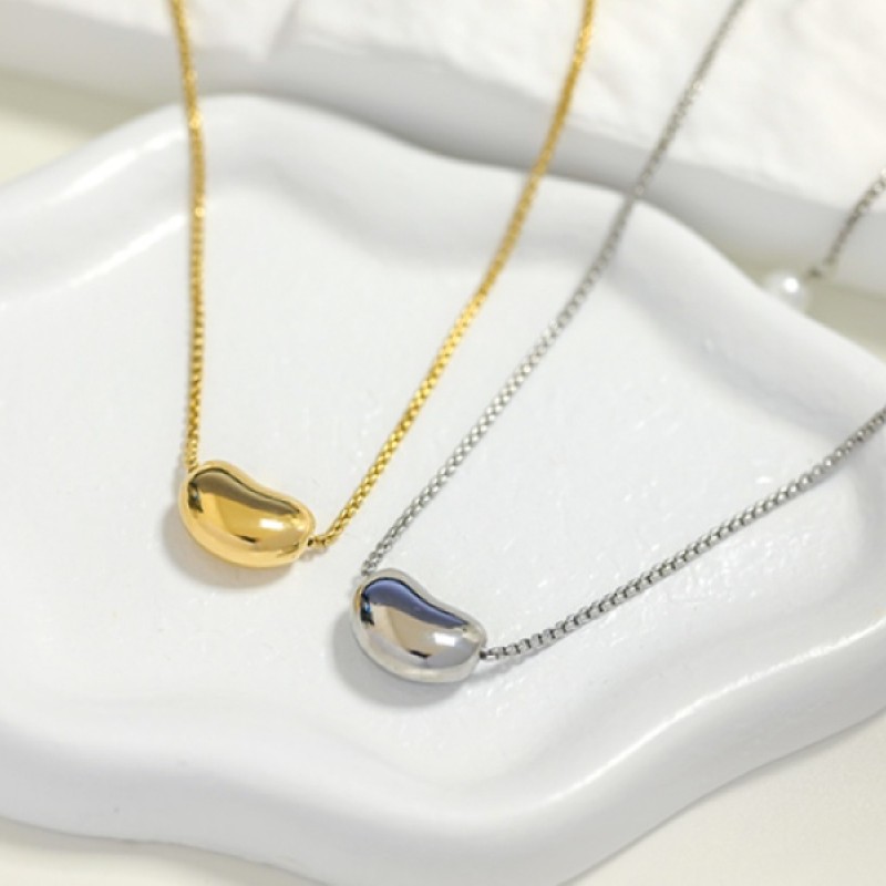 COLLANA REGOLABILE CON CIONDOLO FAGIOLO - JN2452B524