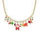 COLLANA A CATENA CON CHARMS NATALIZI - JN25112C22 COLLANA A CATENA CON CHARMS NATALIZI - JN25112C22