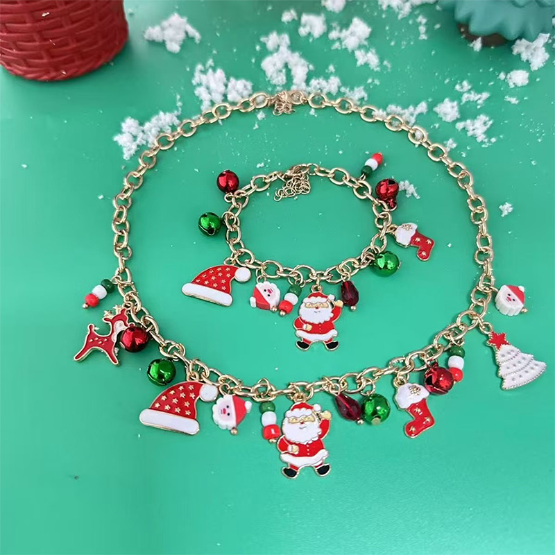 COLLANA A CATENA CON CHARMS NATALIZI - JN25112C22 COLLANA A CATENA CON CHARMS NATALIZI - JN25112C22