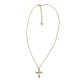 COLLANA CON PENDENTE A CROCE CON ZIRCONI - JN2552C674