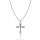 COLLANA CON PENDENTE A CROCE CON ZIRCONI - JN2552C674