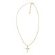 COLLANA CON PENDENTE A CROCE CON ZIRCONI - JN2556C671