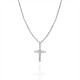 COLLANA CON PENDENTE A CROCE CON ZIRCONI - JN2556C671