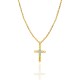 COLLANA CON PENDENTE A CROCE CON ZIRCONI - JN2556C671