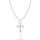 COLLANA CON PENDENTE A CROCE CON ZIRCONI - JN2556C676