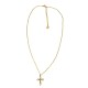 COLLANA CON PENDENTE A CROCE CON ZIRCONI - JN2556C679