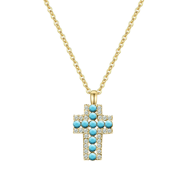 COLLANA CON PENDENTE A CROCE - JN2560C196 COLLANA CON PENDENTE A CROCE - JN2560C196