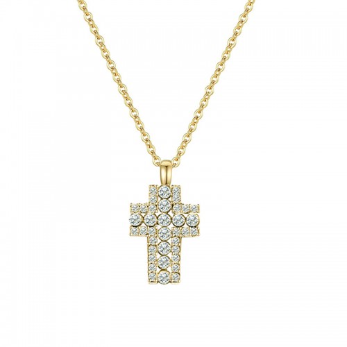 COLLANA CON PENDENTE A CROCE - JN2560C196