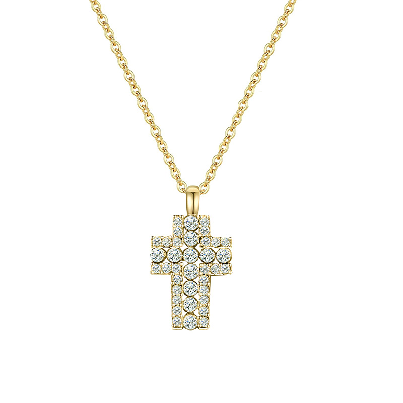 COLLANA CON PENDENTE A CROCE - JN2560C196 COLLANA CON PENDENTE A CROCE - JN2560C196
