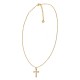 COLLANA CON PENDENTE A CROCE CON ZIRCONI - JN2560C670