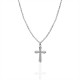 COLLANA CON PENDENTE A CROCE CON ZIRCONI - JN2560C670