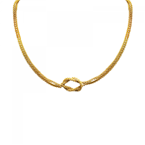 COLLANA CON NODO A DOPPIO FILO - JN2572C273