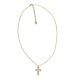 COLLANA CON PENDENTE A CROCE ARROTONDATA CON ZIRCONI – JN2580C669