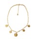 COLLANA A CATENA CON CHARMS MONETE - JN2592C217
