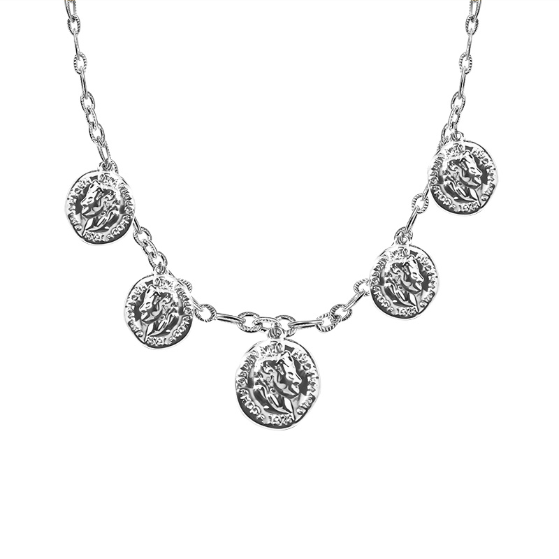 COLLANA A CATENA CON CHARMS MONETE - JN2592C217