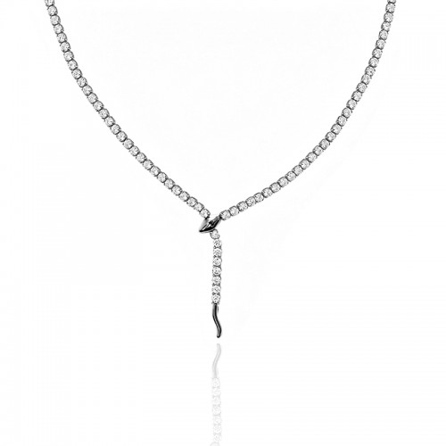 COLLANA TENNIS A Y CON MOTIVO SERPENTE - JN26140D071