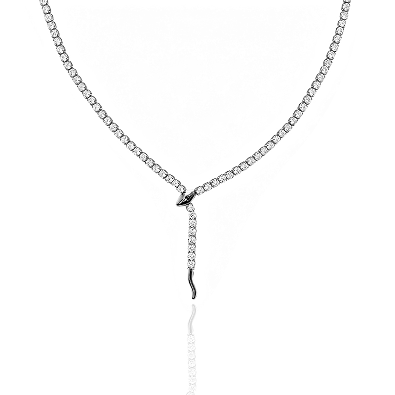 COLLANA TENNIS A Y CON MOTIVO SERPENTE - JN26140D071