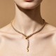 COLLANA TENNIS A Y CON MOTIVO SERPENTE - JN26140D071