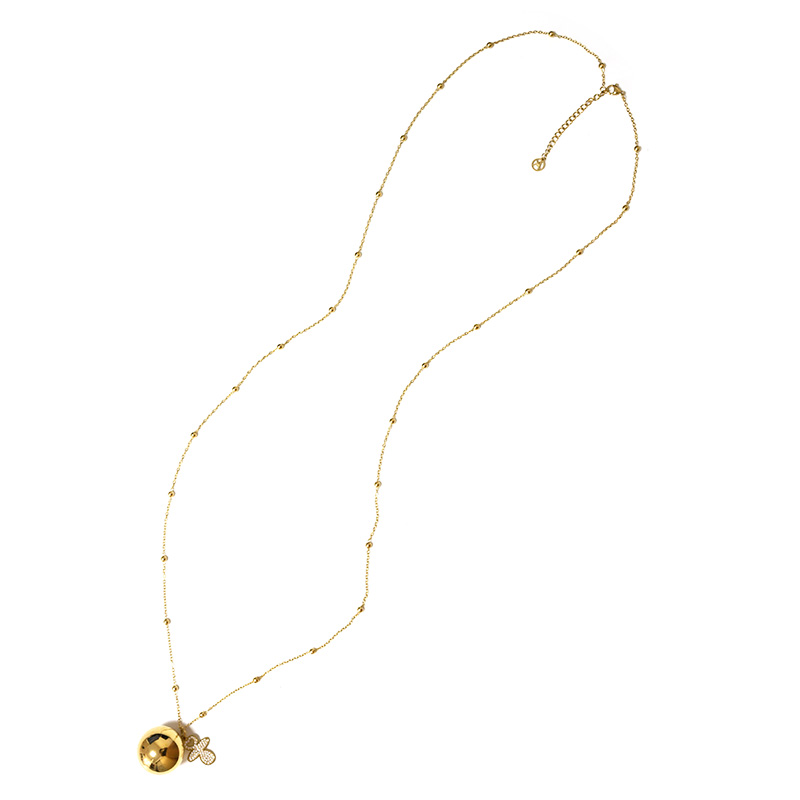 COLLANA LUNGA CHIAMA ANGELI CON CIONDOLO CIUCCIO IN ZIRCONI - JN26156D007
