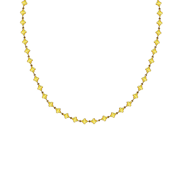 COLLANA QUADRIFOGLIO DIAMANTATO - JN2638D031