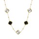 COLLANA CON CRISTALLI QUADRATI COLORATI - MDD2514N COLLANA CON CRISTALLI QUADRATI COLORATI - MDD2514N