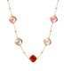 COLLANA CON CRISTALLI QUADRATI COLORATI - MDD2514N COLLANA CON CRISTALLI QUADRATI COLORATI - MDD2514N