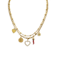 COLLANA A DOPPIO FILO CON CHARMS PORTAFORTUNA - MDD2705N COLLANA A DOPPIO FILO CON CHARMS PORTAFORTUNA - MDD2705N
