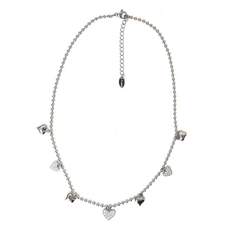 COLLANA SONAGLIO CON CHARMS CUORE - MDD2920N