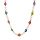 COLLANA DI PERLE CON PERLINE COLORATE A FIORE - MNK21121104G97