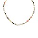 COLLANA CON PERLINE COLORATE E PERLE CON DETTAGLI A CUORE - MNK211211104H1
