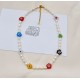 COLLANA DI PERLE CON FIORI COLORATI IN RESINA - MNK211211112G93