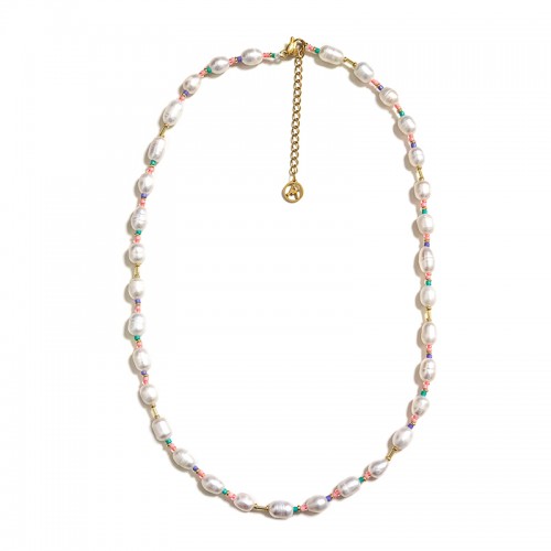 COLLANA DI PERLE CON PERLINE COLORATE - MNK211211112H7