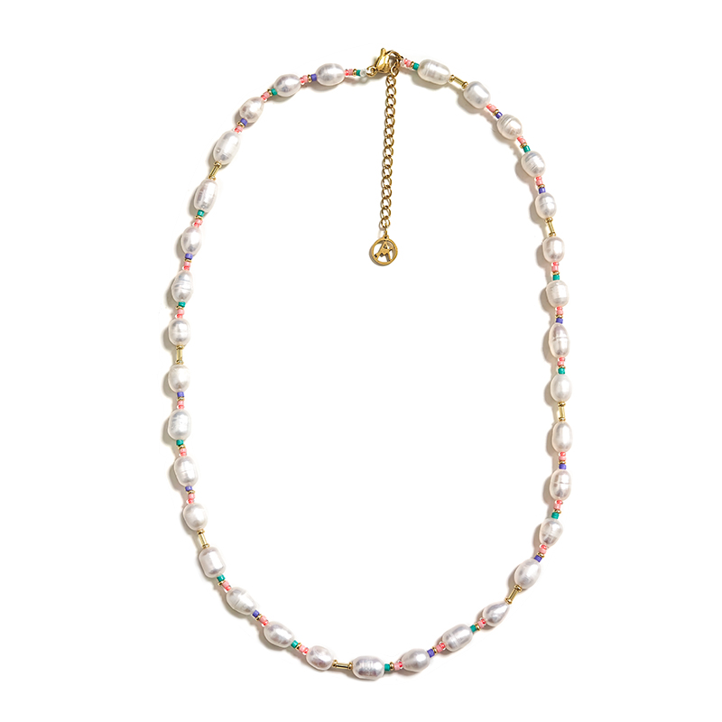 COLLANA DI PERLE CON PERLINE COLORATE - MNK211211112H7