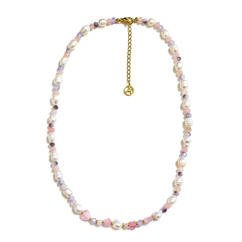 COLLANA DI PERLINE CON CRISTALLI E PERLE - MNK211211120G74