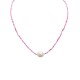 COLLANA CON PERLINE COLORATE E PERLA - MNK21121160G80