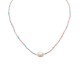 COLLANA CON PERLINE COLORATE E PERLA - MNK21121160G80