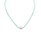 COLLANA CON PERLINE COLORATE E PERLA - MNK21121160G80