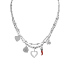 COLLANA A DOPPIO FILO CON CHARMS PORTAFORTUNA - MY25156C240
