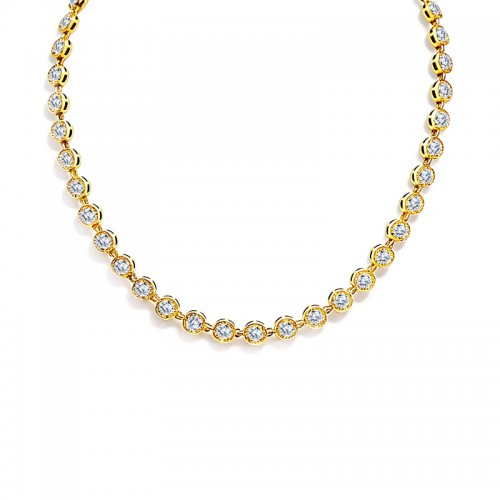 COLLANA PUNTI LUCE CON ZIRCONI - MY251904C687/B786