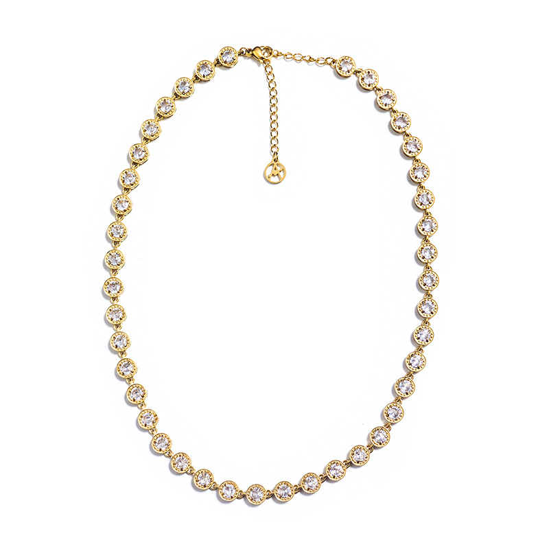 COLLANA PUNTI LUCE CON ZIRCONI - MY251904C687/B786