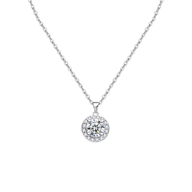 COLLANA CON PENDENTE ROTONDO IN ZIRCONE - MY25496B466