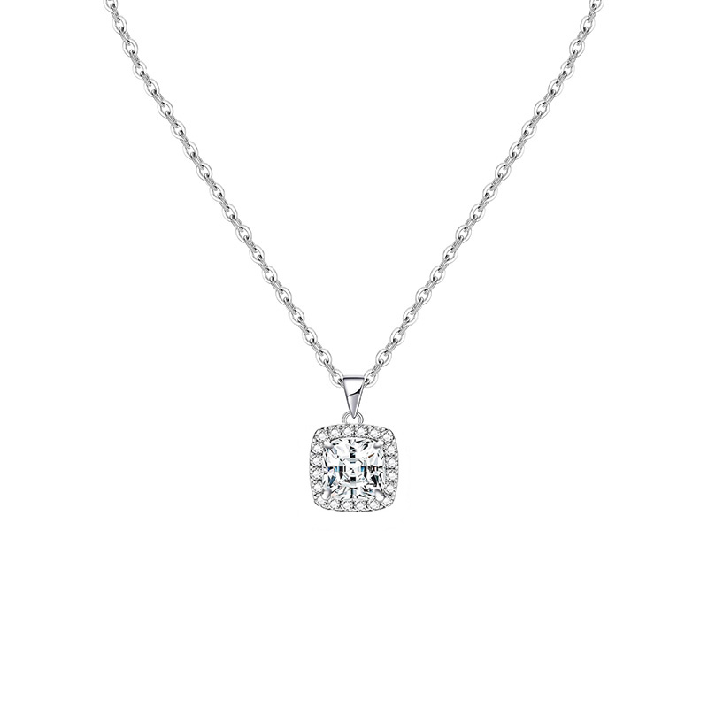 COLLANA CON PENDENTE QUADRATO IN ZIRCONE - MY25496B472
