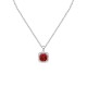 COLLANA CON PENDENTE QUADRATO IN ZIRCONE - MY25496B472