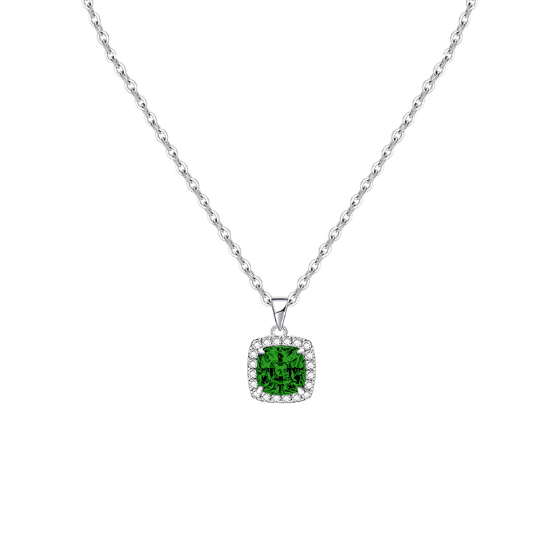 COLLANA CON PENDENTE QUADRATO IN ZIRCONE - MY25496B472