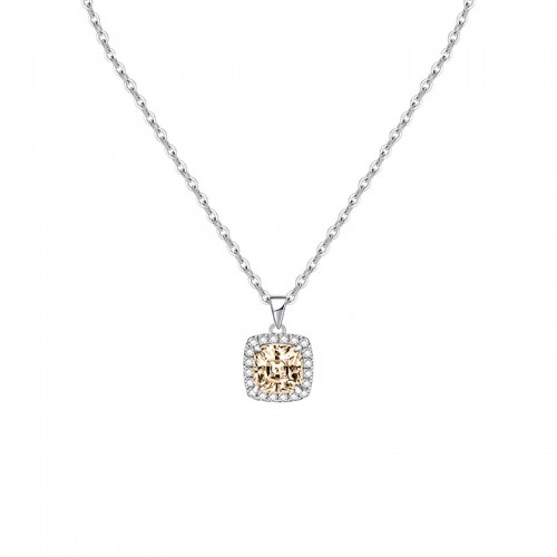 COLLANA CON PENDENTE QUADRATO IN ZIRCONE - MY25496B472