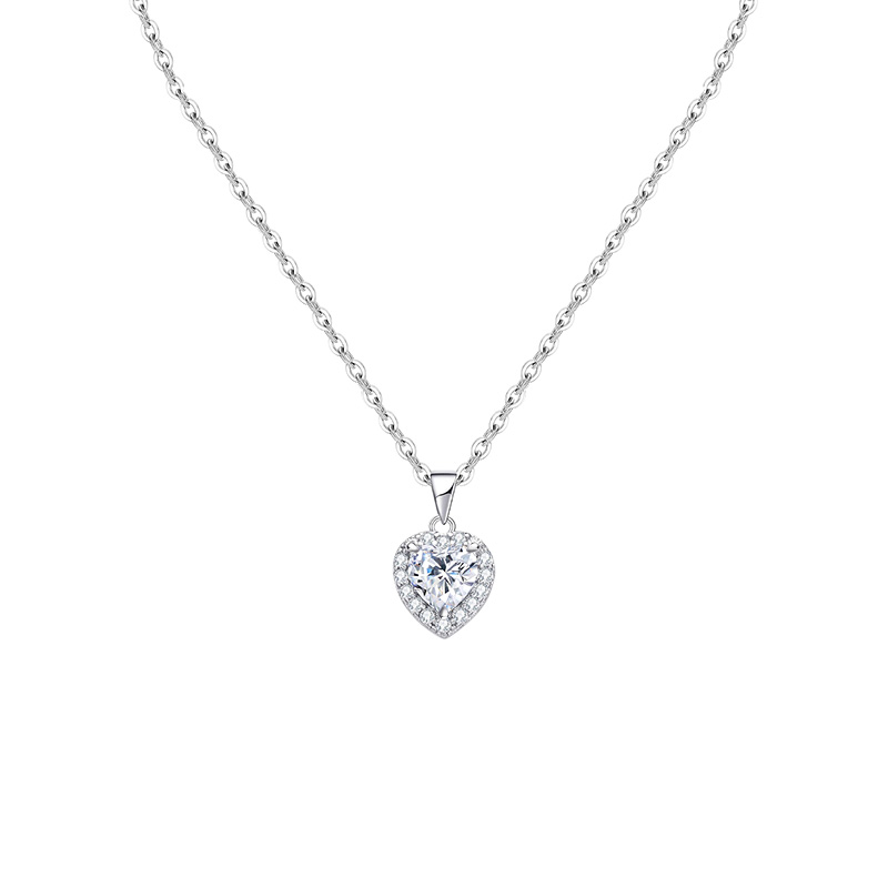 COLLANA CON PENDENTE CUORE IN ZIRCONE - MY25496B475
