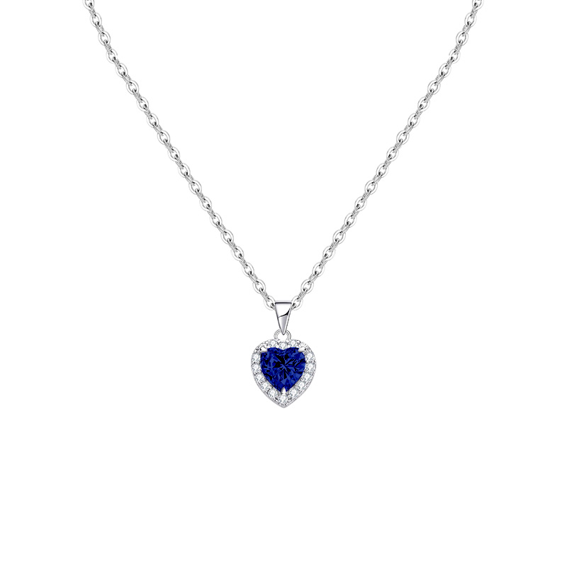 COLLANA CON PENDENTE CUORE IN ZIRCONE - MY25496B475