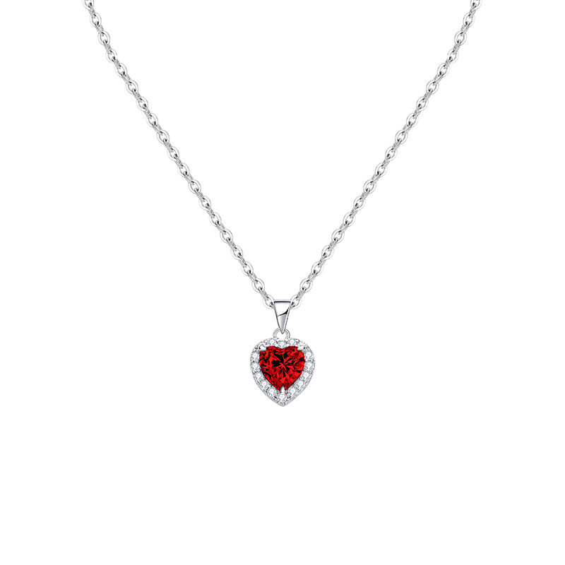COLLANA CON PENDENTE CUORE IN ZIRCONE - MY25496B475